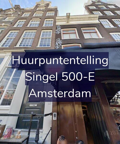 Foto gevel Huurpuntentelling voor Singel 500-E, Amsterdam