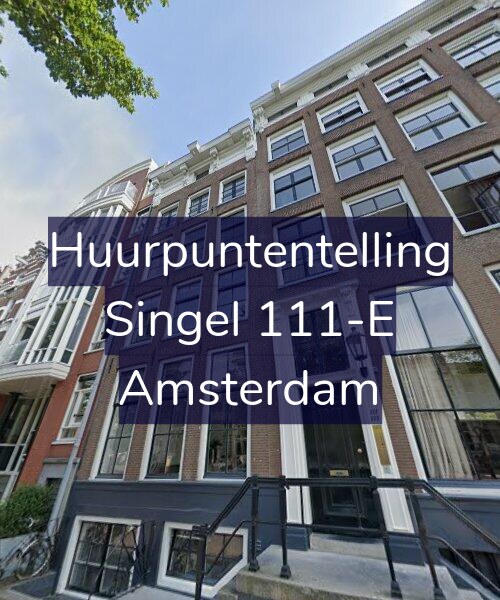 Foto gevel Huurpuntentelling voor Singel 111-E, Amsterdam