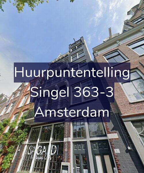 Foto gevel Huurpuntentelling voor Singel 363-3, Amsterdam