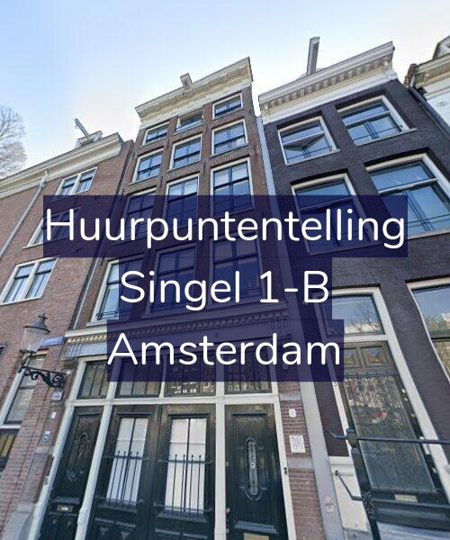 Foto gevel Huurpuntentelling voor Singel 1-B, Amsterdam
