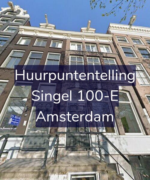 Foto gevel Huurpuntentelling voor Singel 100-E, Amsterdam