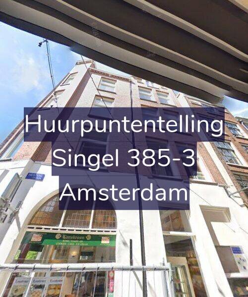 Foto gevel Huurpuntentelling voor Singel 385-3, Amsterdam