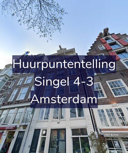 Foto gevel Huurpuntentelling voor Singel 4-3, Amsterdam