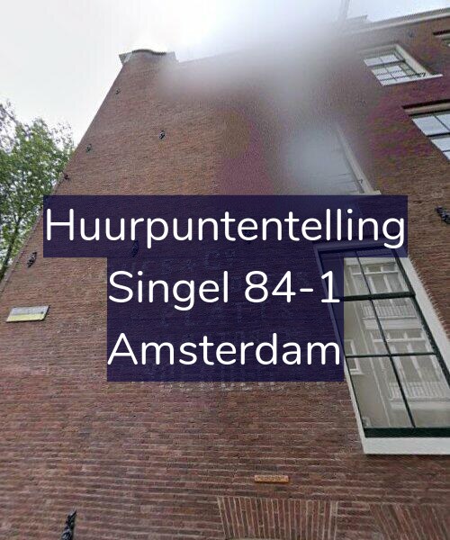 Foto gevel Huurpuntentelling voor Singel 84-1, Amsterdam