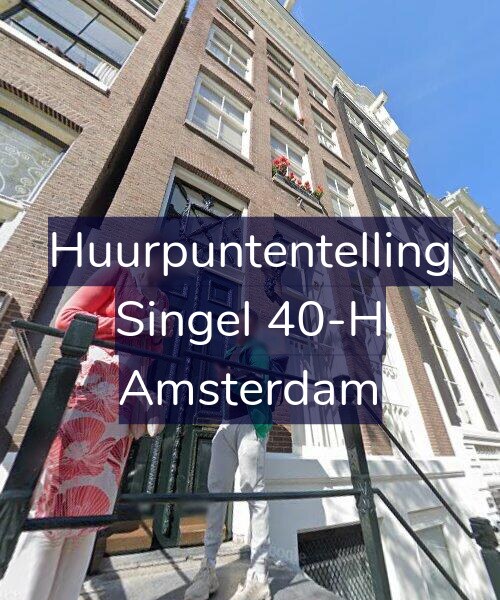 Foto gevel Huurpuntentelling voor Singel 40-H, Amsterdam