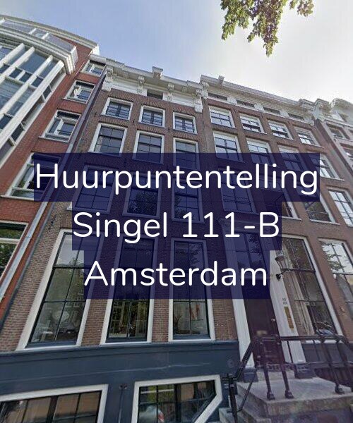 Foto gevel Huurpuntentelling voor Singel 111-B, Amsterdam