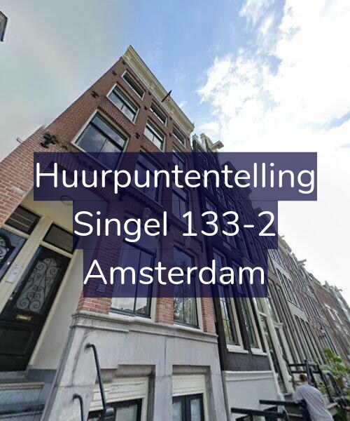 Foto gevel Huurpuntentelling voor Singel 133-2, Amsterdam