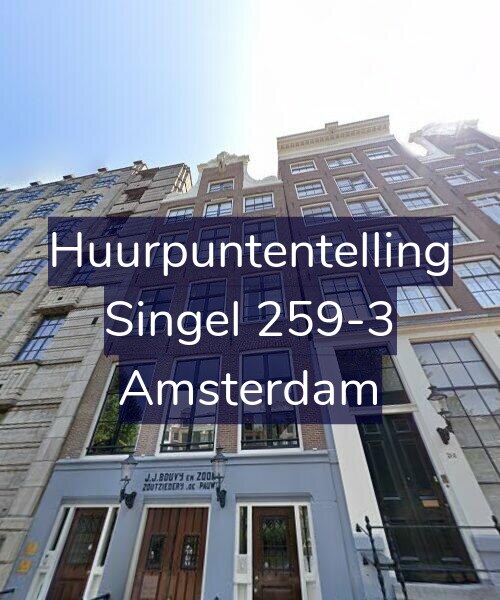 Foto gevel Huurpuntentelling voor Singel 259-3, Amsterdam