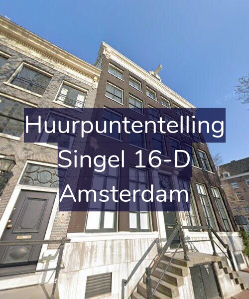 Foto gevel Huurpuntentelling voor Singel 16-D, Amsterdam