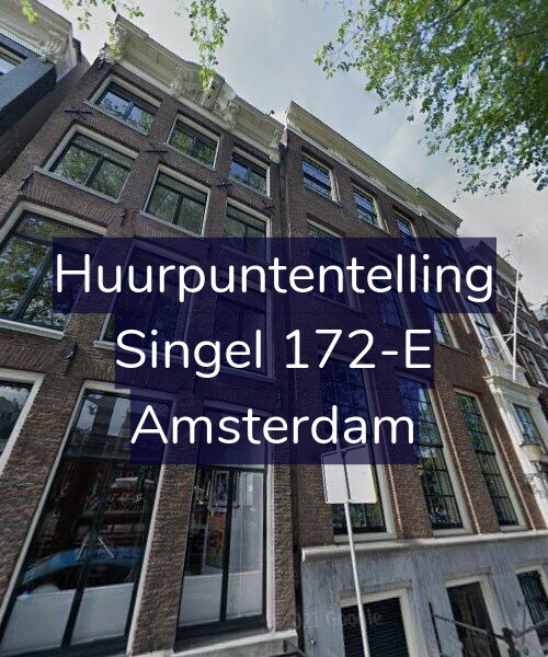 Foto gevel Huurpuntentelling voor Singel 172-E, Amsterdam