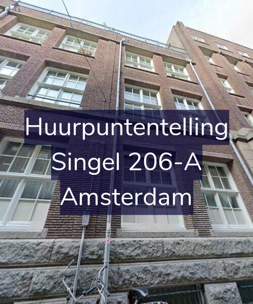 Foto gevel Huurpuntentelling voor Singel 206-A, Amsterdam