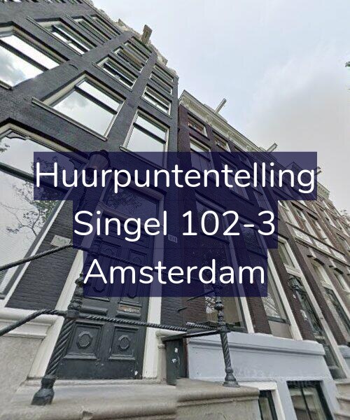 Foto gevel Huurpuntentelling voor Singel 102-3, Amsterdam