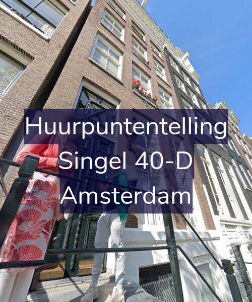 Foto gevel Huurpuntentelling voor Singel 40-D, Amsterdam