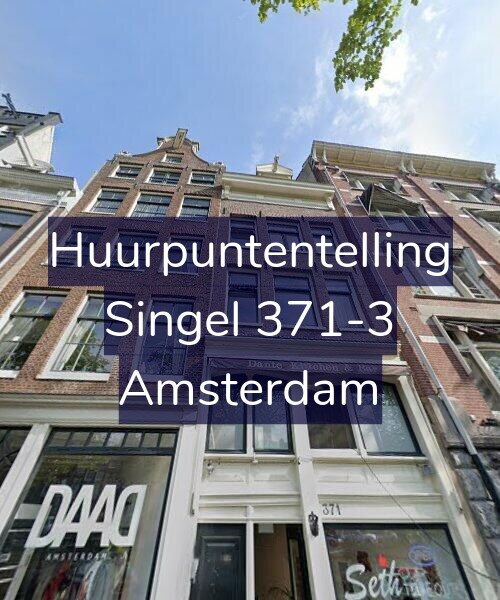 Foto gevel Huurpuntentelling voor Singel 371-3, Amsterdam