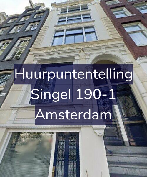 Foto gevel Huurpuntentelling voor Singel 190-1, Amsterdam