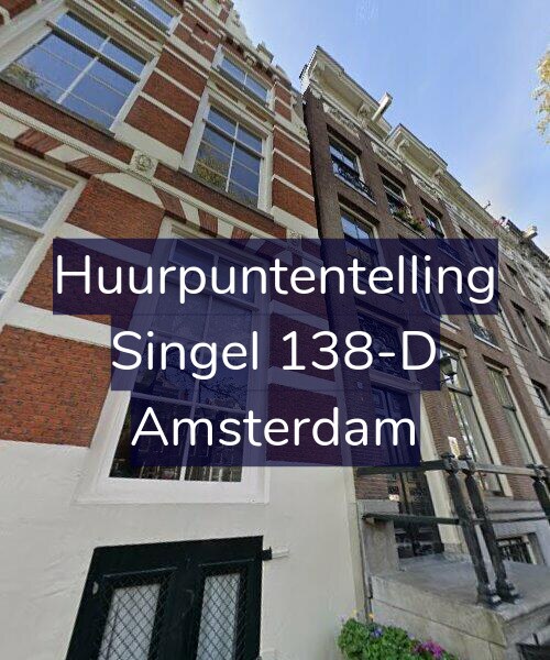 Foto gevel Huurpuntentelling voor Singel 138-D, Amsterdam