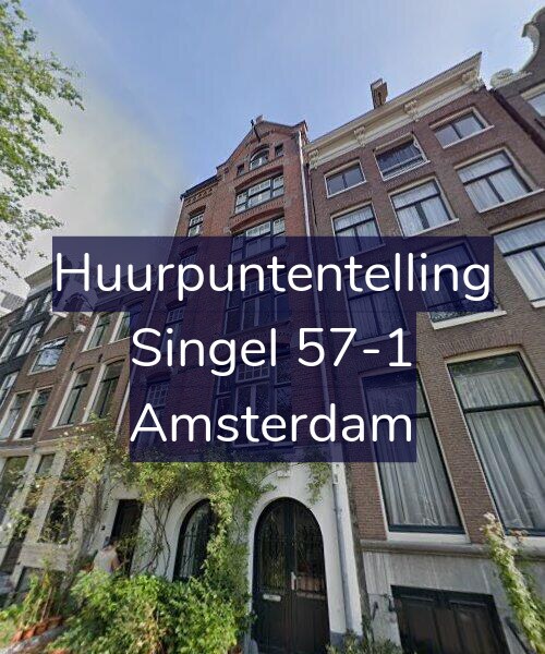 Foto gevel Huurpuntentelling voor Singel 57-1, Amsterdam