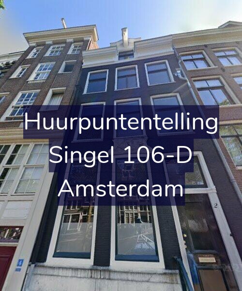 Foto gevel Huurpuntentelling voor Singel 106-D, Amsterdam