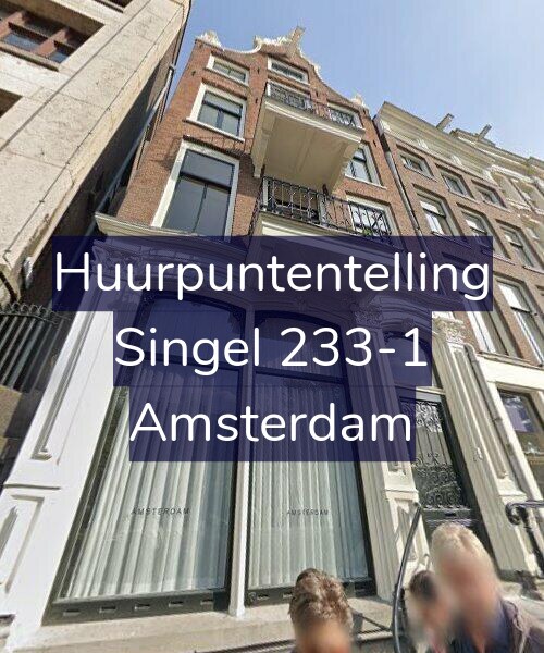 Foto gevel Huurpuntentelling voor Singel 233-1, Amsterdam