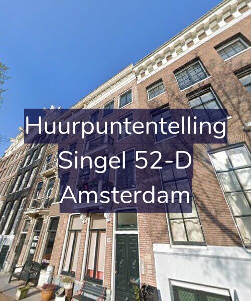 Foto gevel Huurpuntentelling voor Singel 52-D, Amsterdam