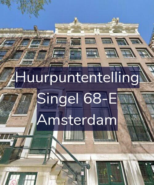 Foto gevel Huurpuntentelling voor Singel 68-E, Amsterdam