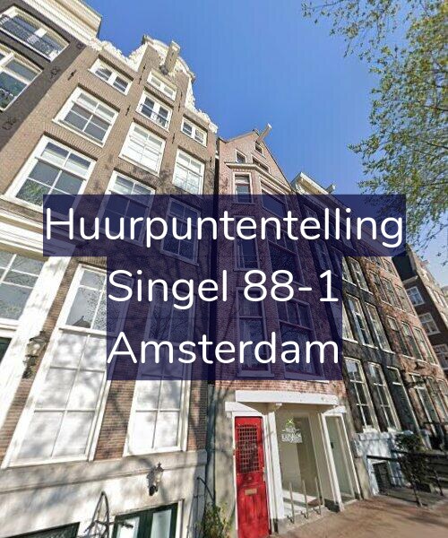 Foto gevel Huurpuntentelling voor Singel 88-1, Amsterdam