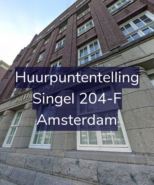 Foto gevel Huurpuntentelling voor Singel 204-F, Amsterdam
