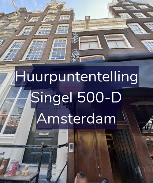 Foto gevel Huurpuntentelling voor Singel 500-D, Amsterdam