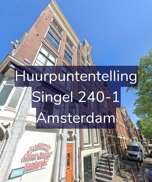 Foto gevel Huurpuntentelling voor Singel 240-1, Amsterdam