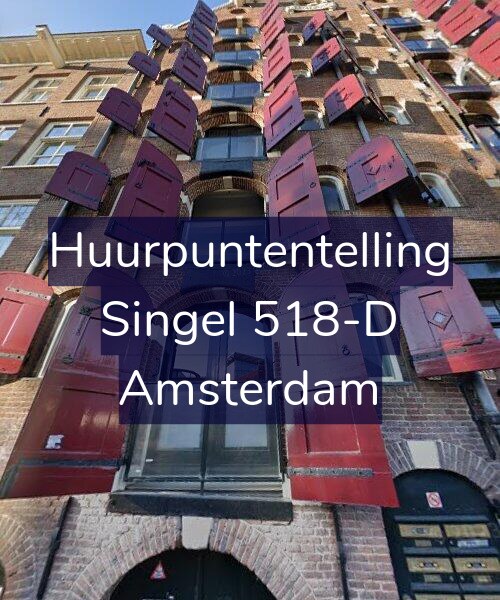 Foto gevel Huurpuntentelling voor Singel 518-D, Amsterdam