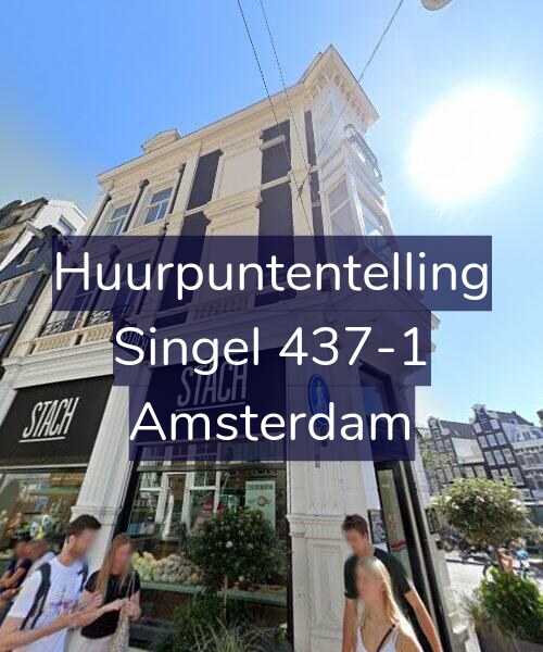 Foto gevel Huurpuntentelling voor Singel 437-1, Amsterdam