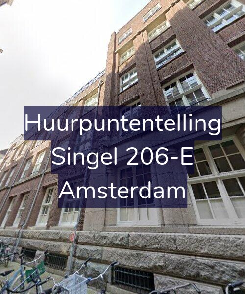 Foto gevel Huurpuntentelling voor Singel 206-E, Amsterdam