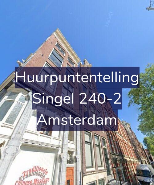 Foto gevel Huurpuntentelling voor Singel 240-2, Amsterdam