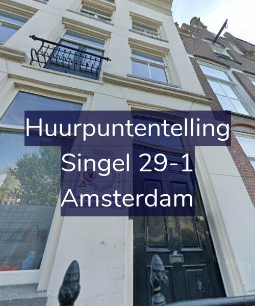 Foto gevel Huurpuntentelling voor Singel 29-1, Amsterdam