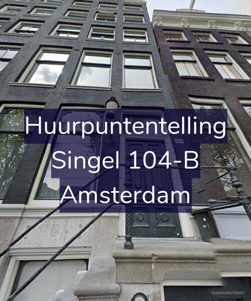 Foto gevel Huurpuntentelling voor Singel 104-B, Amsterdam
