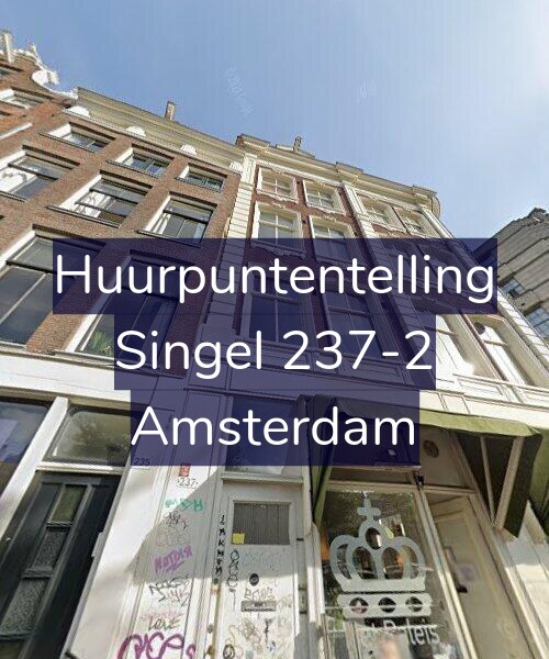 Foto gevel Huurpuntentelling voor Singel 237-2, Amsterdam