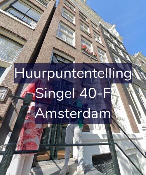 Foto gevel Huurpuntentelling voor Singel 40-F, Amsterdam