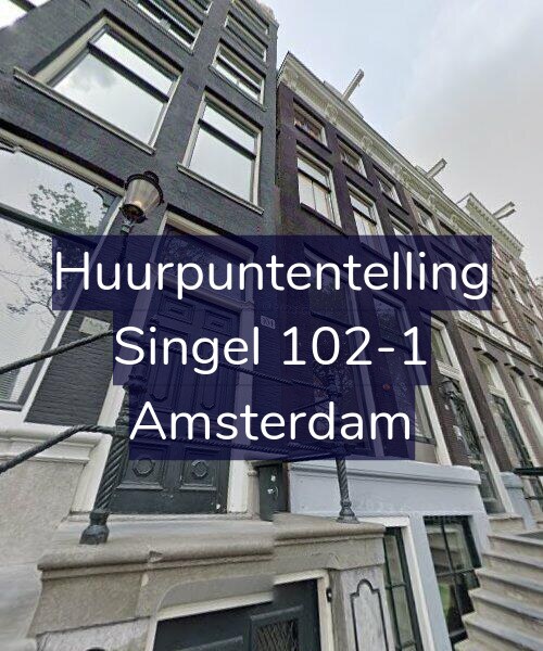 Foto gevel Huurpuntentelling voor Singel 102-1, Amsterdam