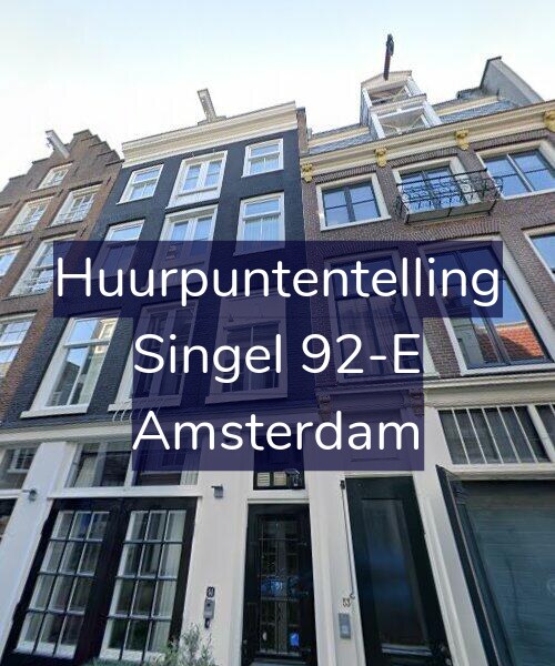 Foto gevel Huurpuntentelling voor Singel 92-E, Amsterdam