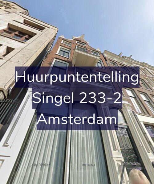 Foto gevel Huurpuntentelling voor Singel 233-2, Amsterdam