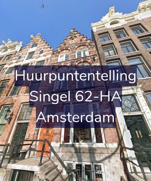 Foto gevel Huurpuntentelling voor Singel 62-HA, Amsterdam