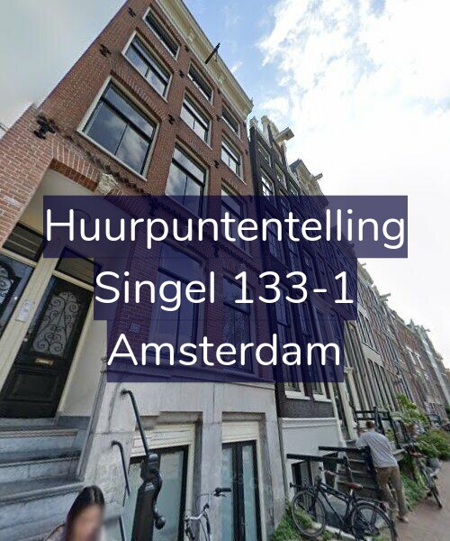 Foto gevel Huurpuntentelling voor Singel 133-1, Amsterdam