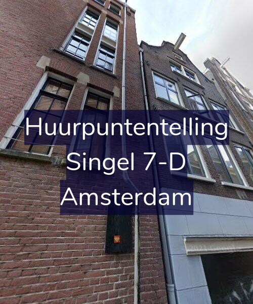 Foto gevel Huurpuntentelling voor Singel 7-D, Amsterdam