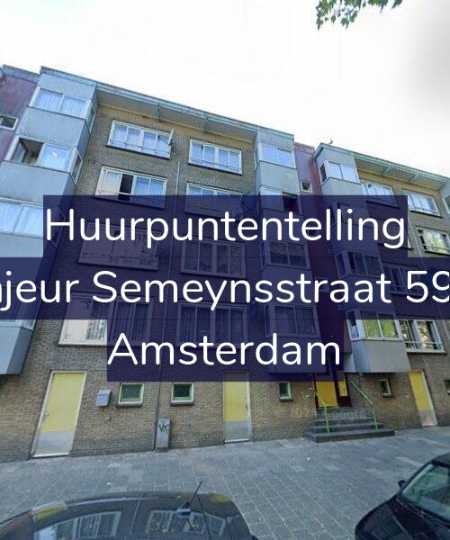 Foto gevel Huurpuntentelling voor Sinjeur Semeynsstraat 59-H, Amsterdam
