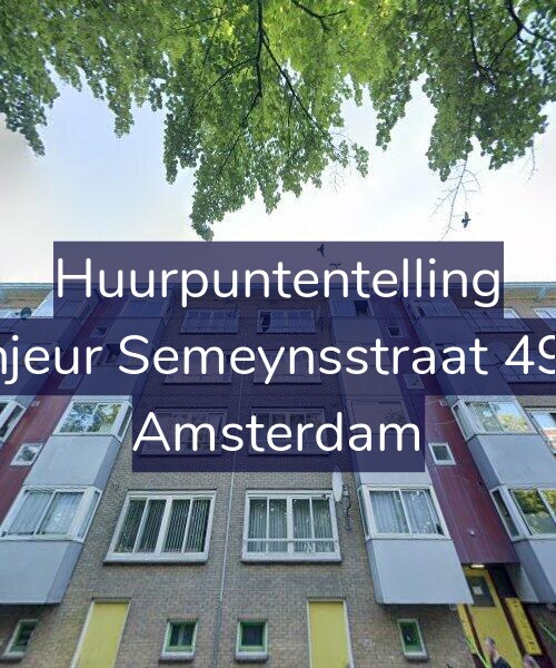 Foto gevel Huurpuntentelling voor Sinjeur Semeynsstraat 49-3, Amsterdam