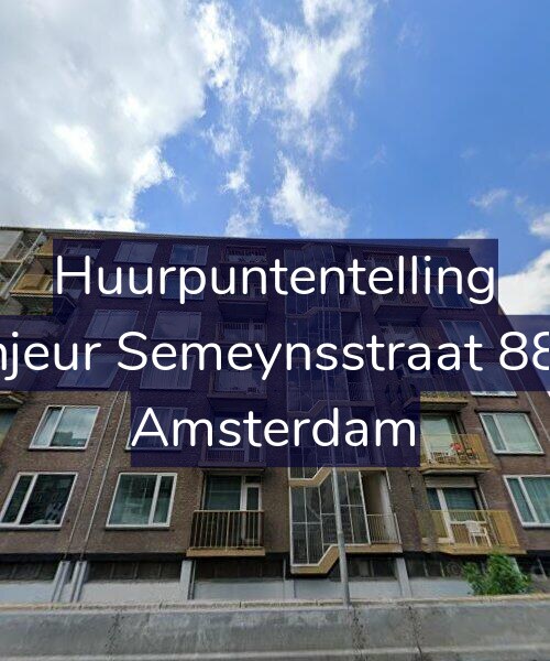 Foto gevel Huurpuntentelling voor Sinjeur Semeynsstraat 88-5, Amsterdam
