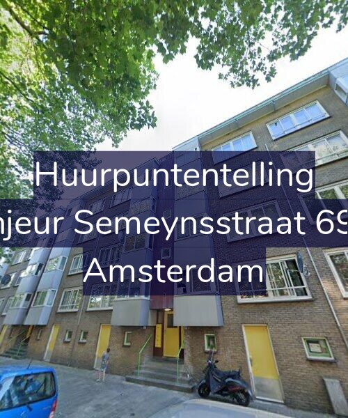 Foto gevel Huurpuntentelling voor Sinjeur Semeynsstraat 69-1, Amsterdam