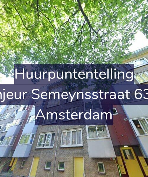 Foto gevel Huurpuntentelling voor Sinjeur Semeynsstraat 63-2, Amsterdam