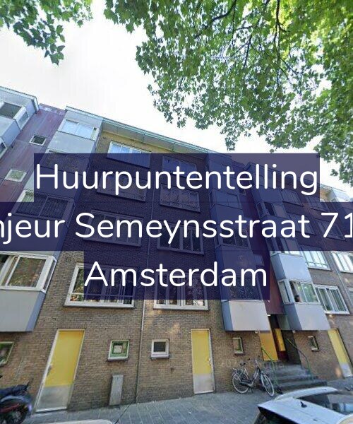 Foto gevel Huurpuntentelling voor Sinjeur Semeynsstraat 71-3, Amsterdam