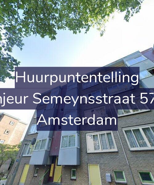 Foto gevel Huurpuntentelling voor Sinjeur Semeynsstraat 57-3, Amsterdam